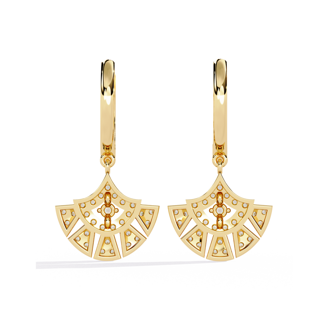 Radiant Royale Diamond Hoop Earrings