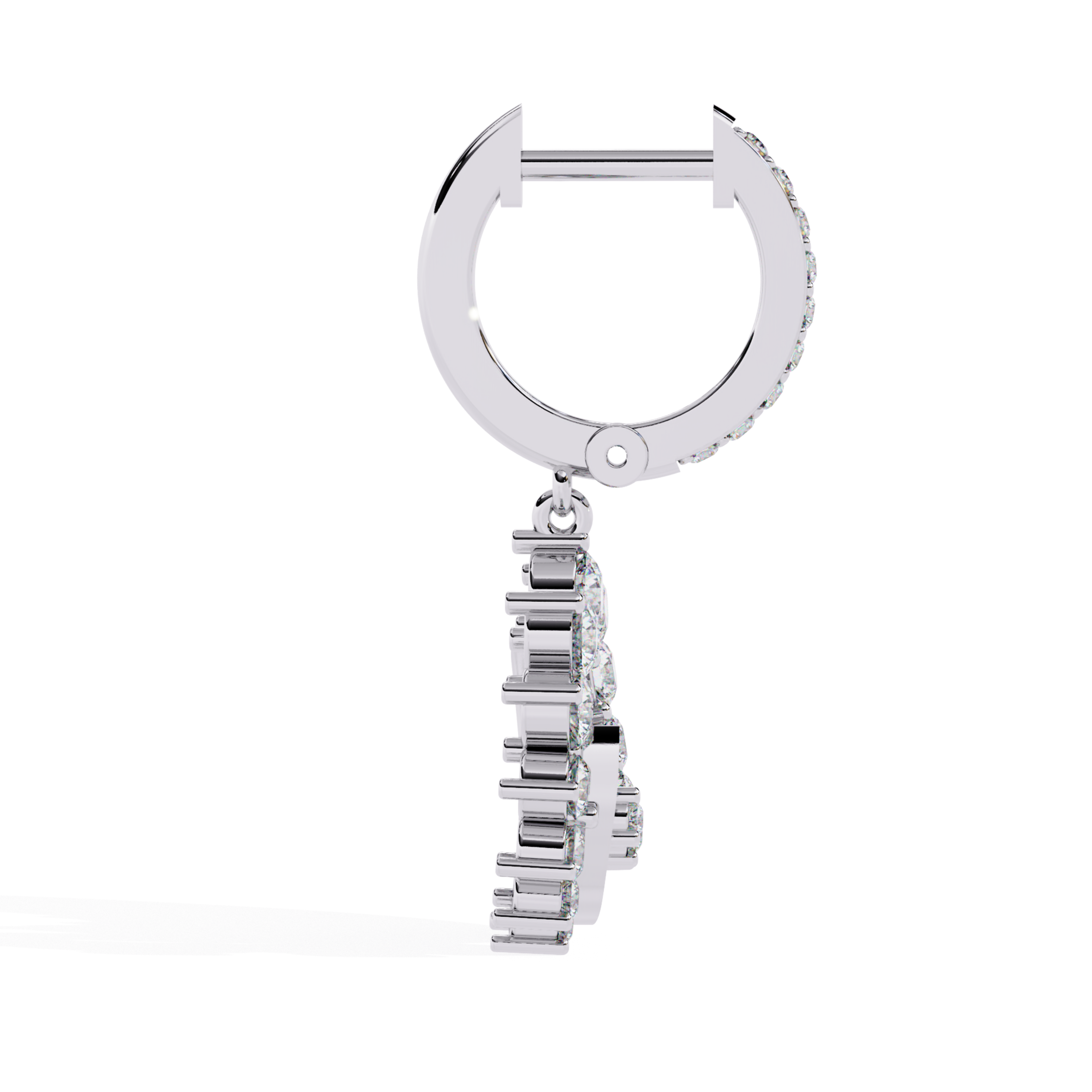 Lunar Glow Gold Hoop Earrings