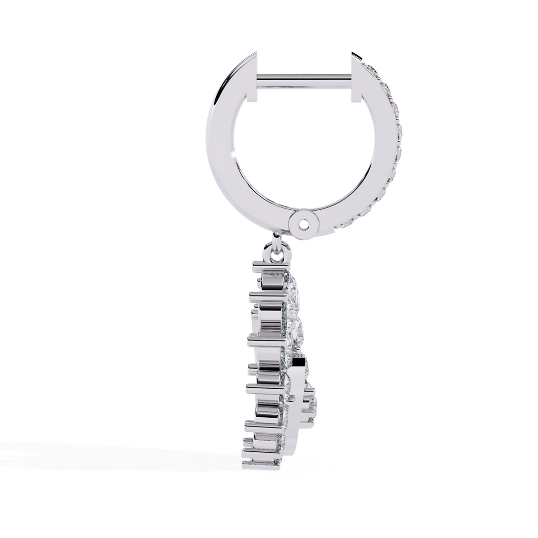 Lunar Glow Gold Hoop Earrings