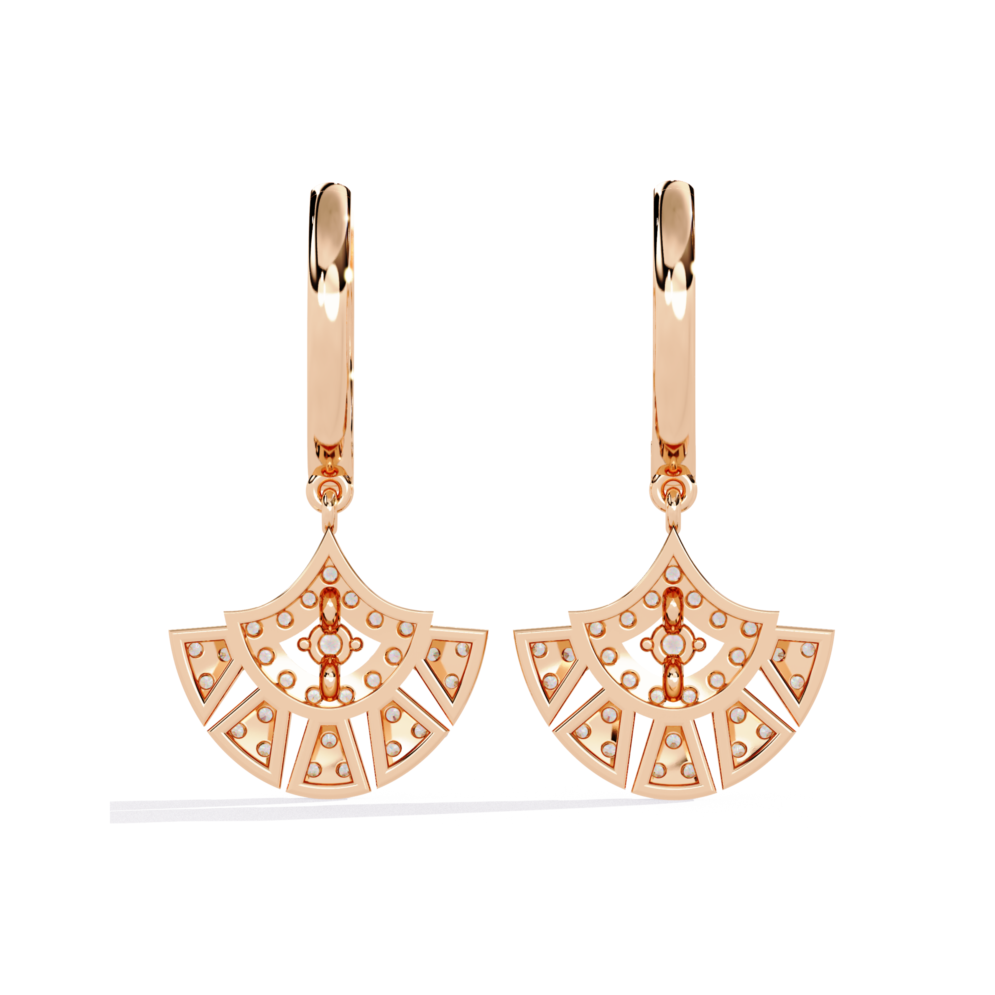 Radiant Royale Diamond Hoop Earrings