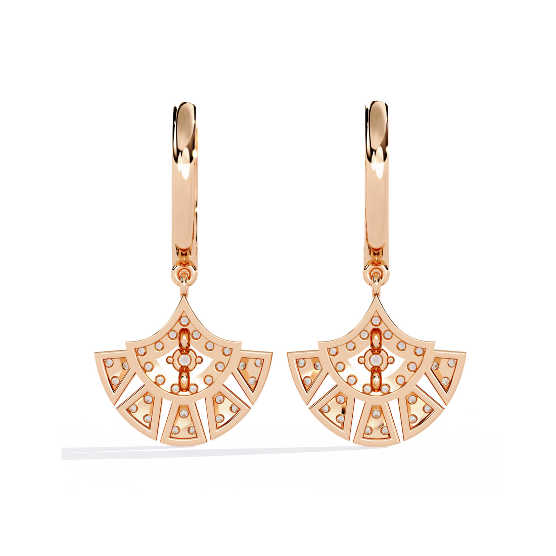 Radiant Royale Diamond Hoop Earrings