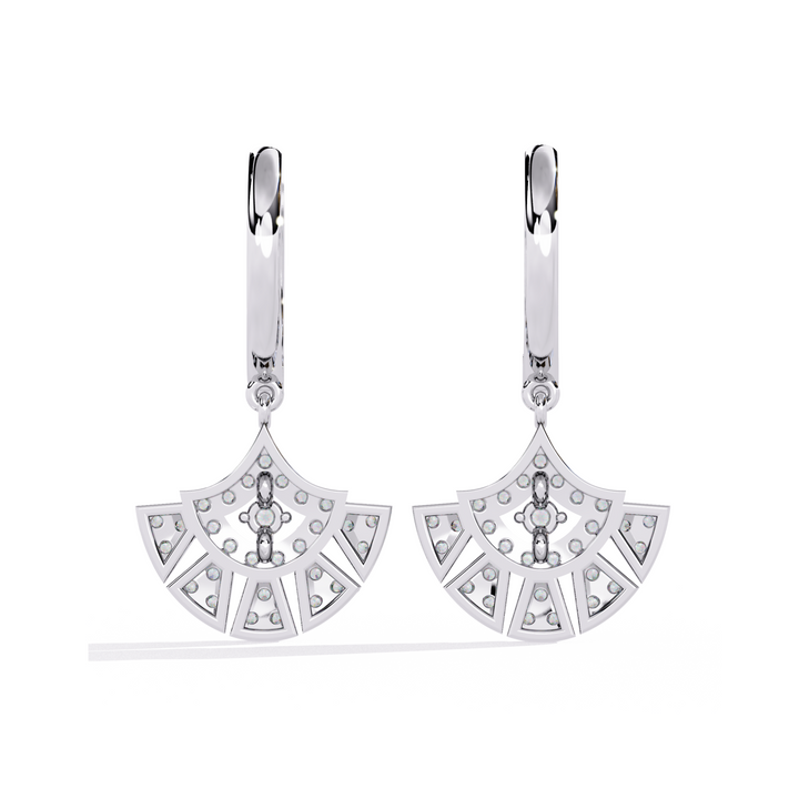 Radiant Royale Diamond Hoop Earrings