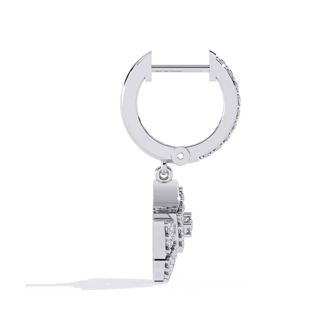 Radiant Royale Diamond Hoop Earrings