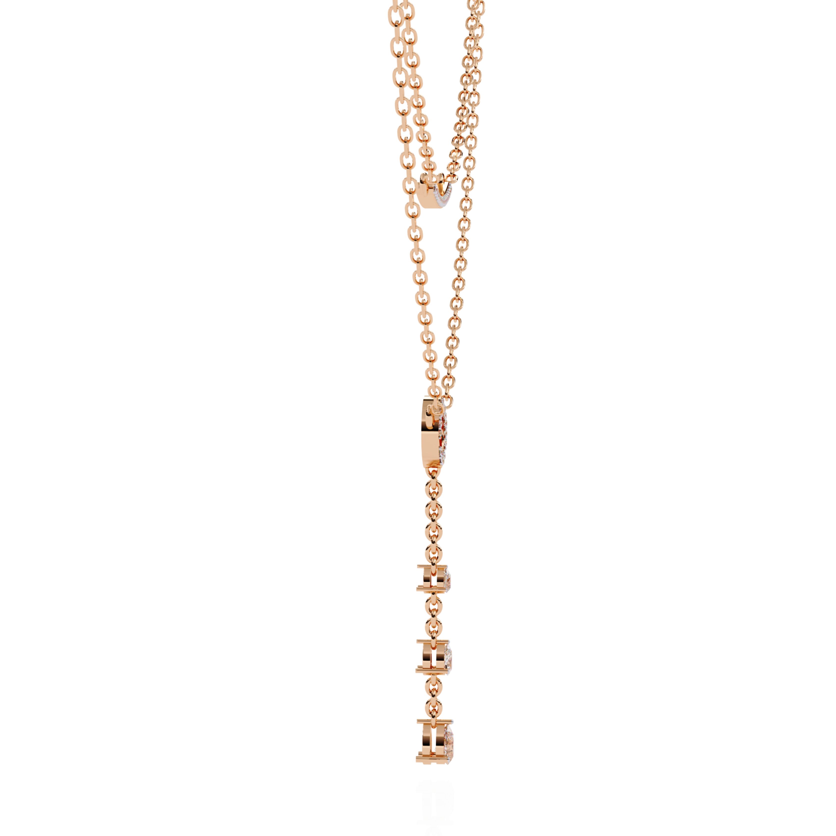 Elegant Layered Gold Diamond Necklace