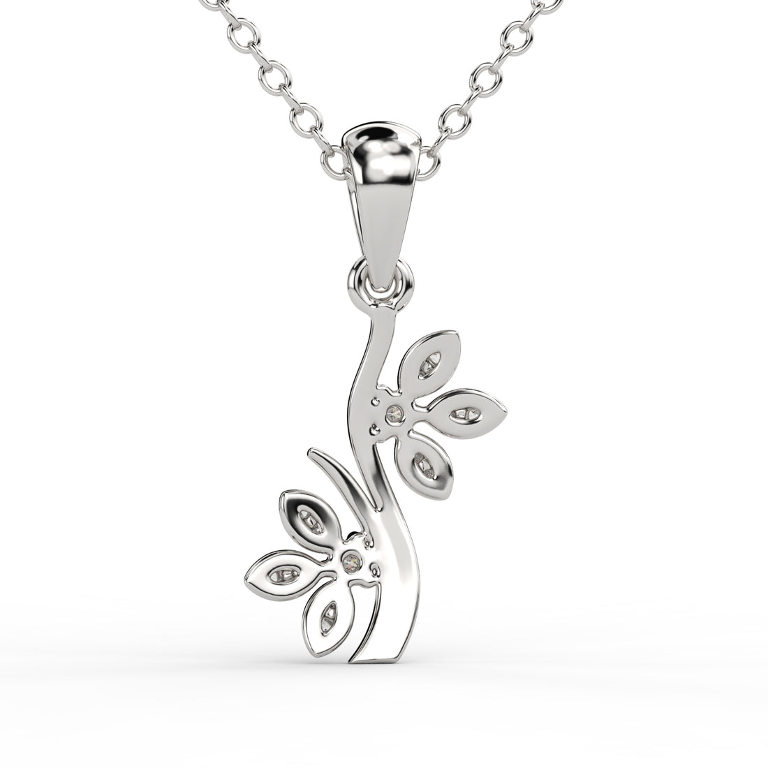 Blossom Elegance Diamond Pendant