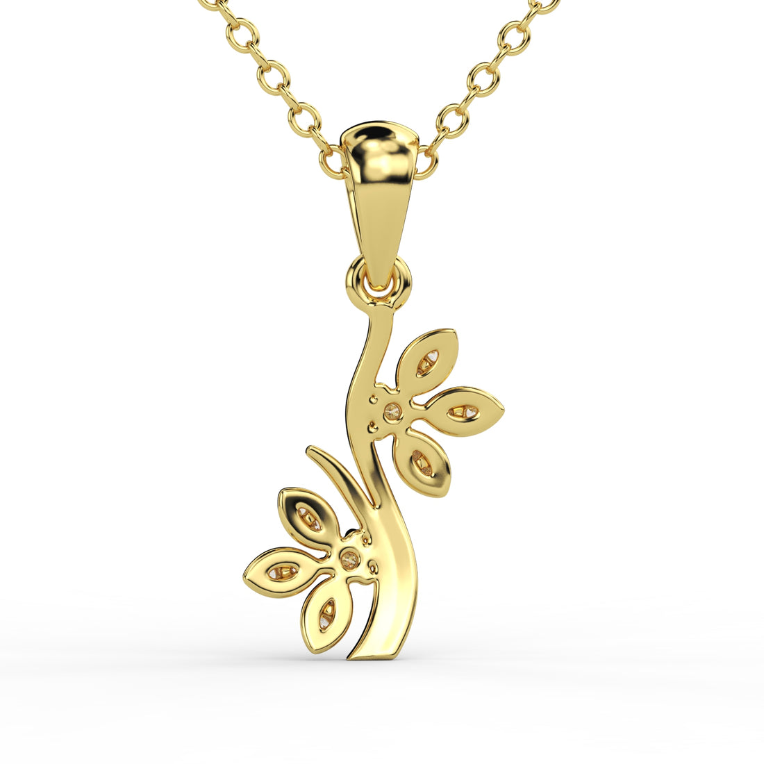 Blossom Elegance Diamond Pendant