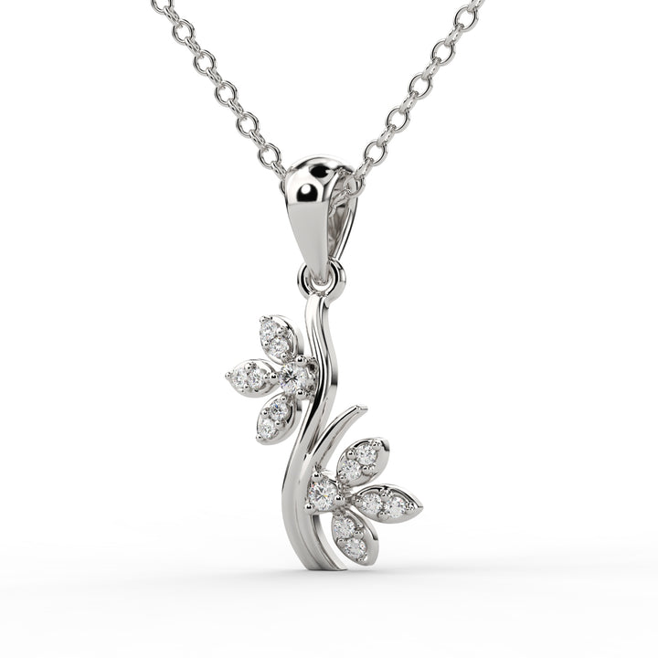 Blossom Elegance Diamond Pendant