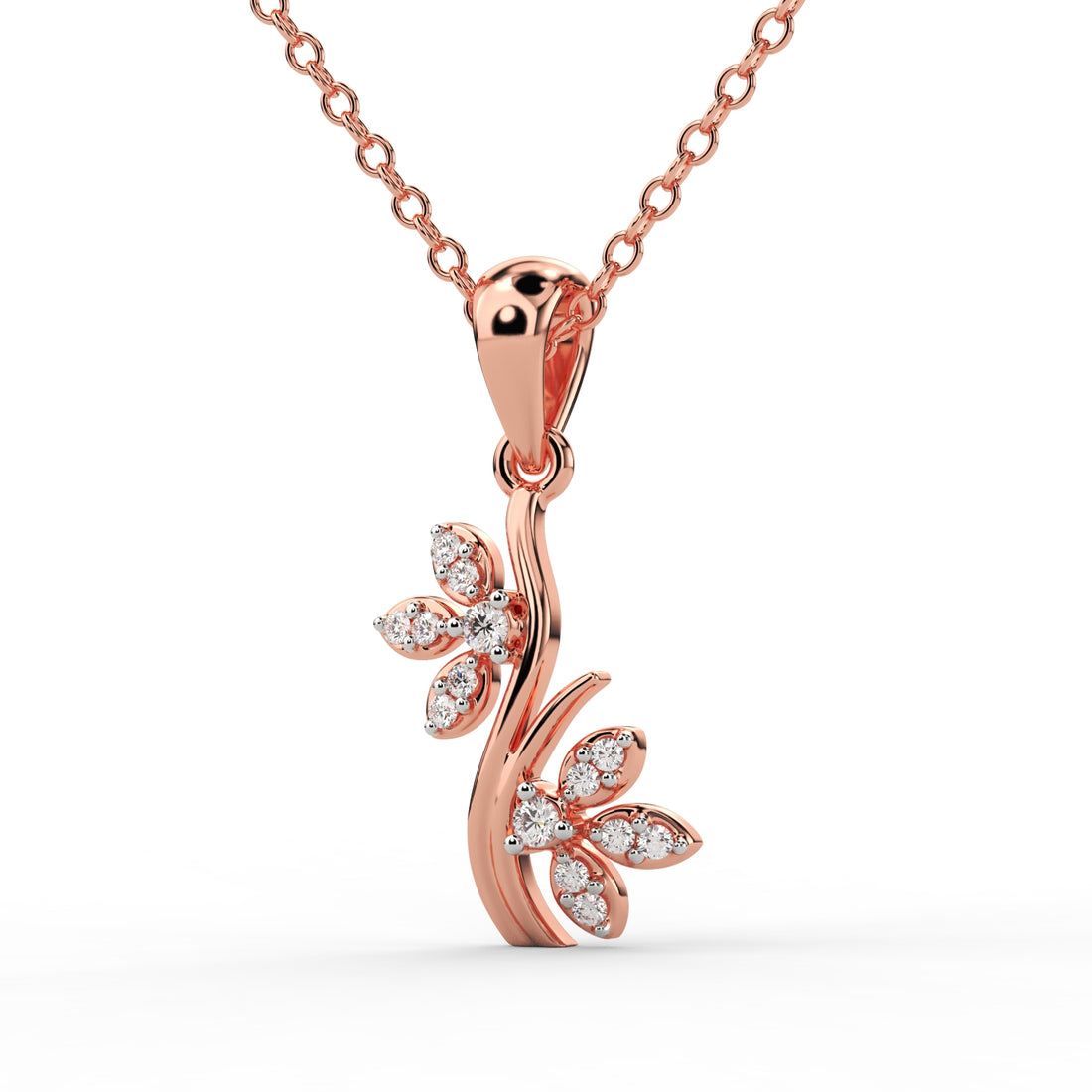 Blossom Elegance Diamond Pendant