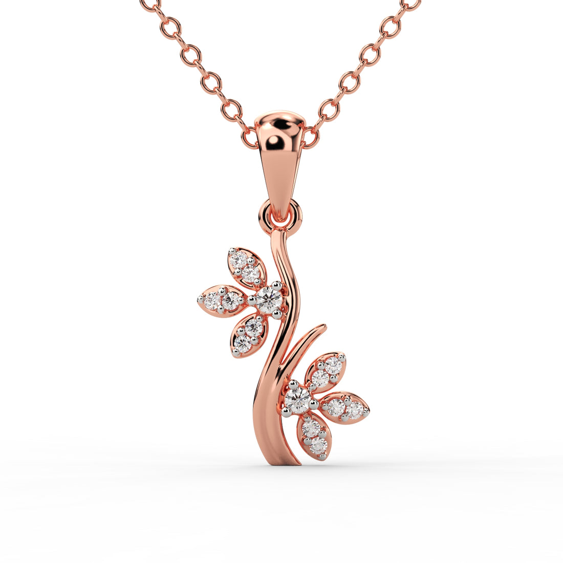 Blossom Elegance Diamond Pendant