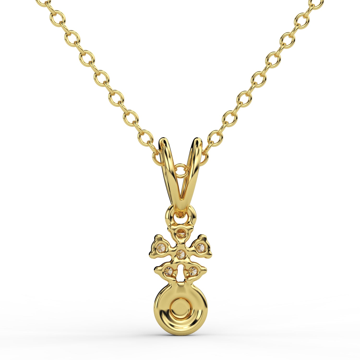 Elegant Cross Diamond Pendant