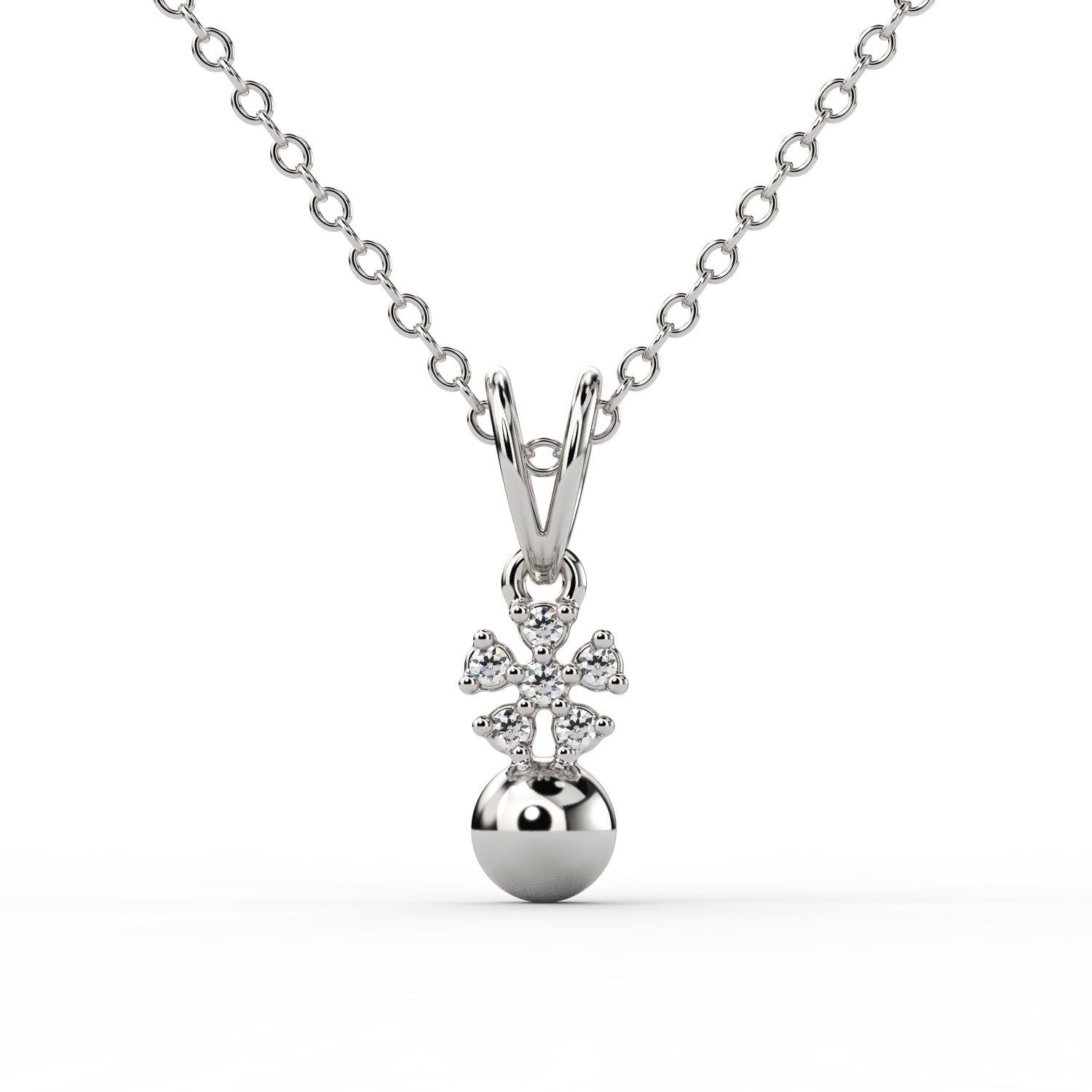 Elegant Cross Diamond Pendant