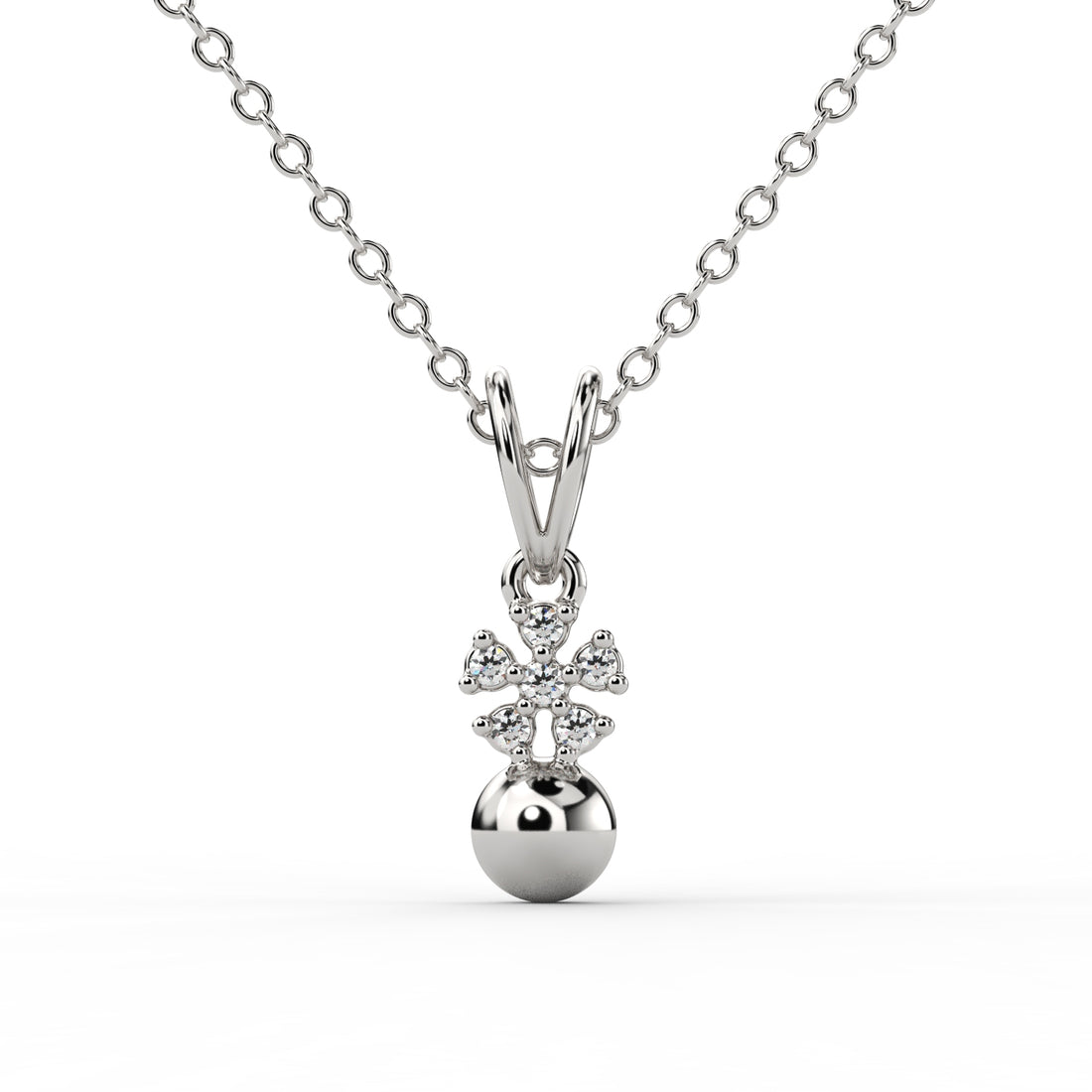 Elegant Cross Diamond Pendant