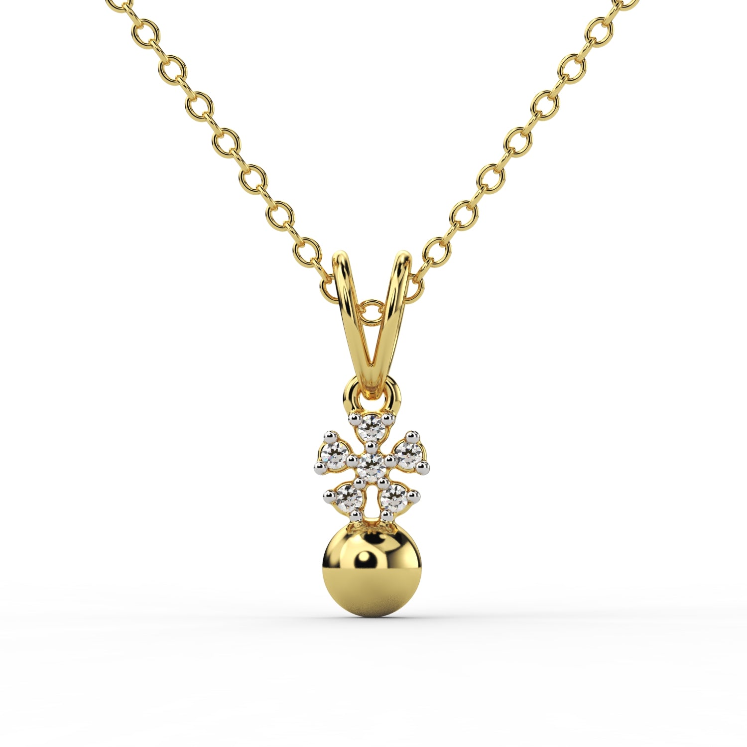 Elegant Cross Diamond Pendant