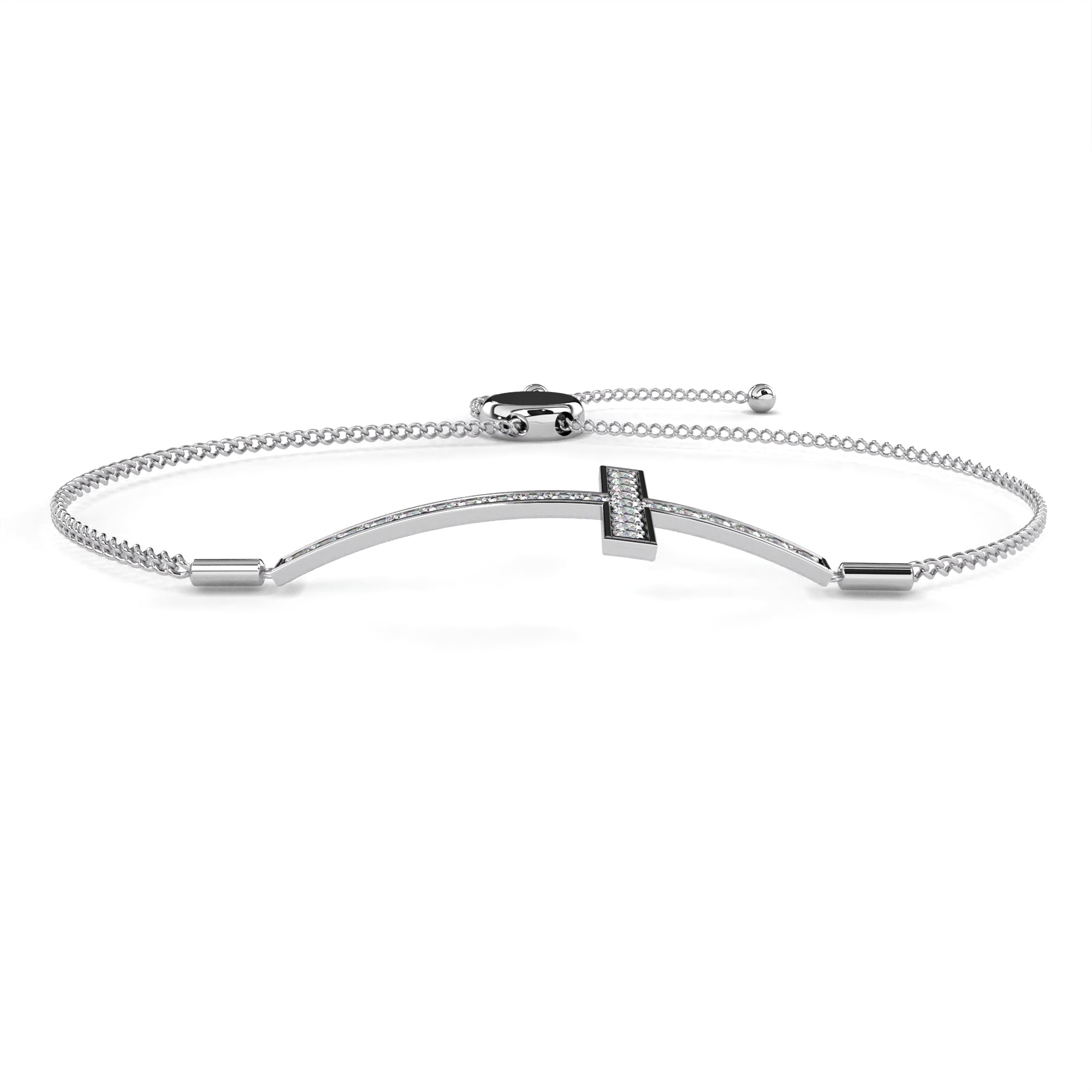 Cross Diamond Adjustable Bracelet