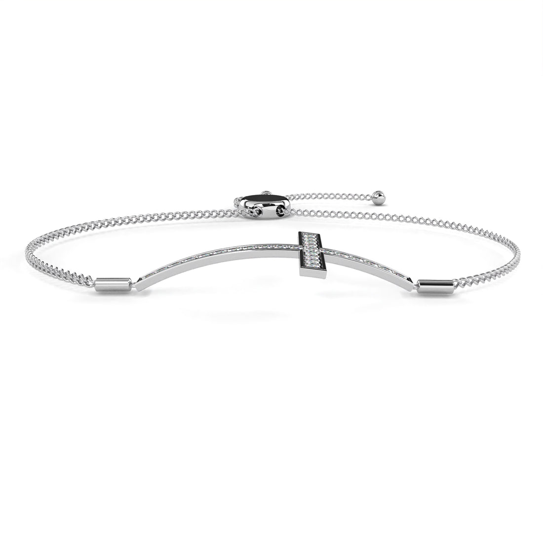 Cross Diamond Adjustable Bracelet