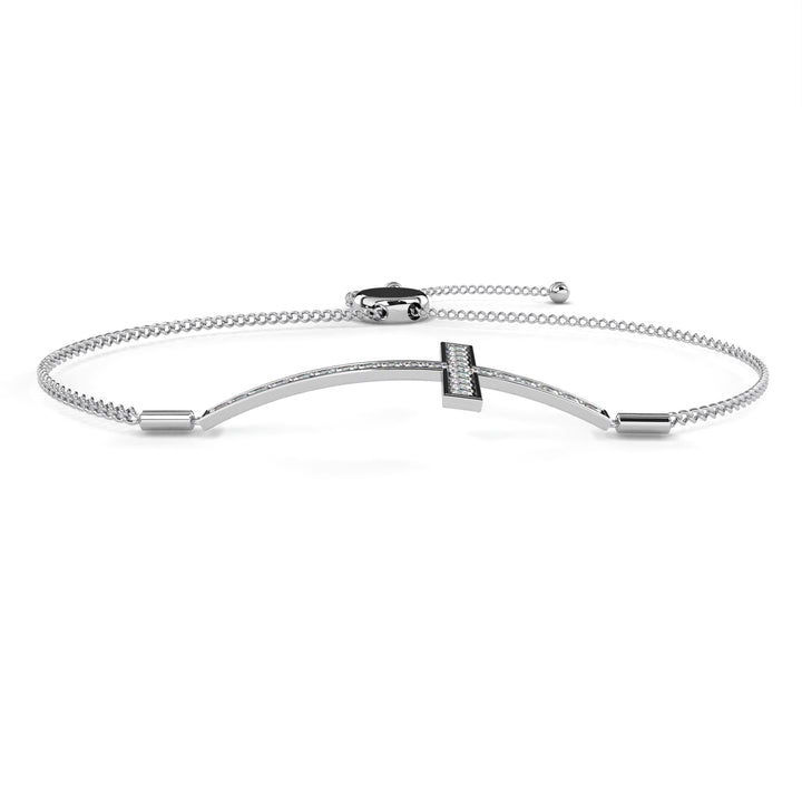 Cross Diamond Adjustable Bracelet