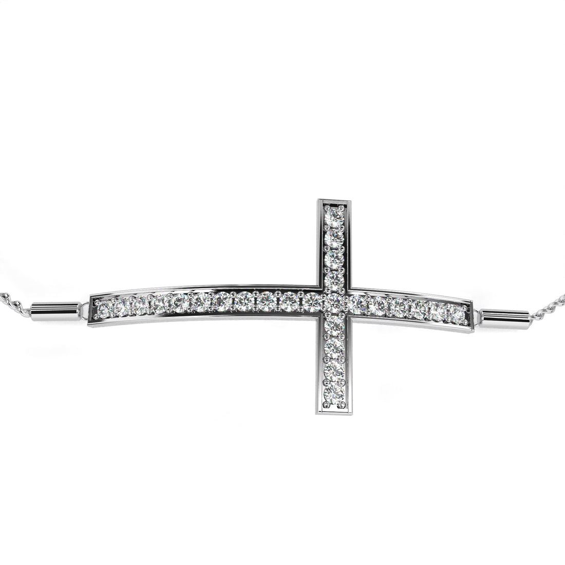 Cross Diamond Adjustable Bracelet