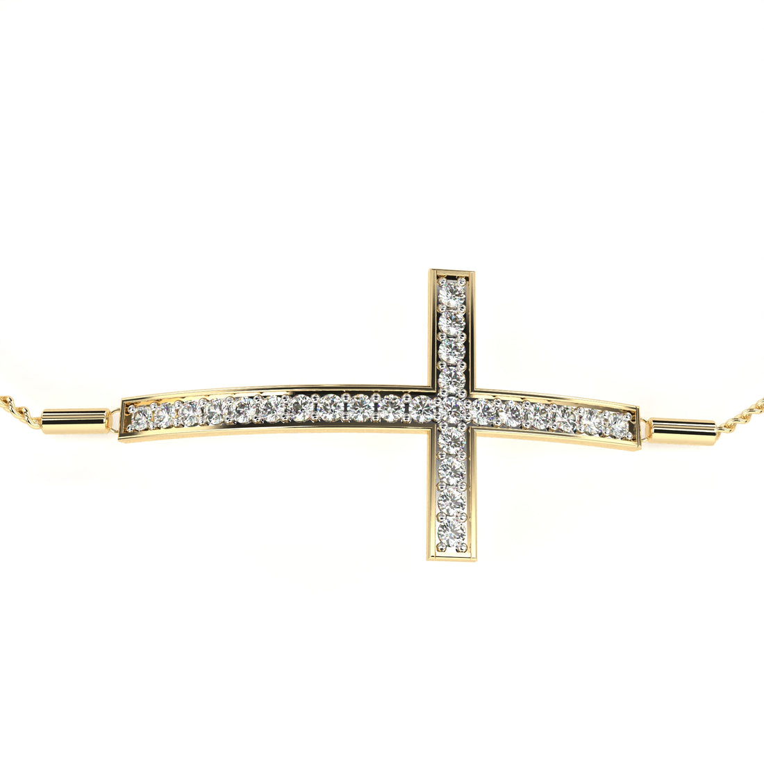 Cross Diamond Adjustable Bracelet